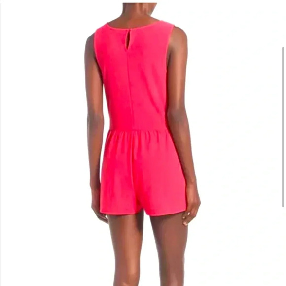 Leith hot pink criss cross front romper size medium from Nordstrom so cute cute - Picture 2 of 6